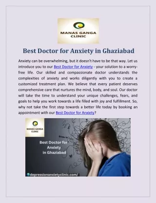 Best Psychologist in Noida | Depression & Anxiety Clinic