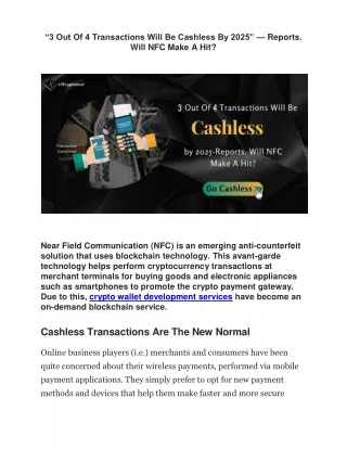 Cashless Transactions Are The New Normal