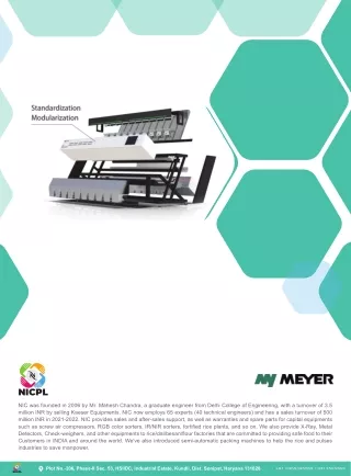 Meyer Color Sorters by NIC Elevating Industrial Solutions