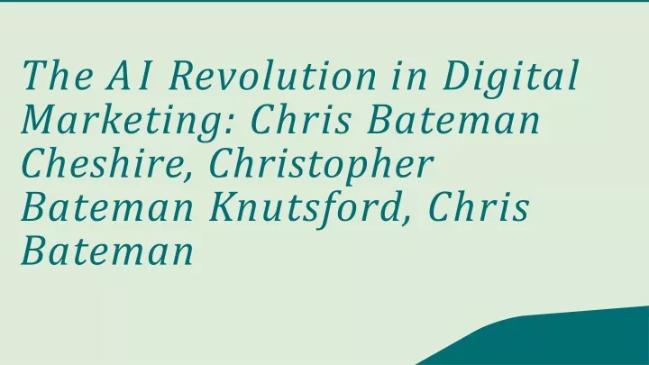 the ai revolution in digital marketing chris