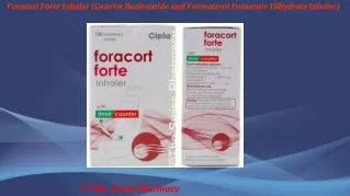 foracort forte inhaler generic budesonide