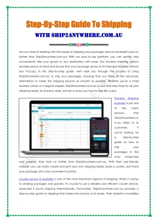 step step by with ship2anywhere com au