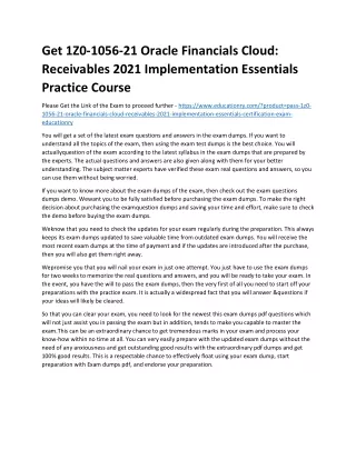 get 1z0 1056 21 oracle financials cloud