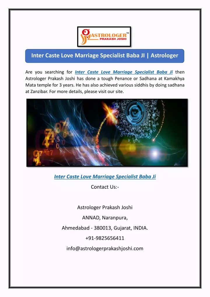 inter caste love marriage specialist baba
