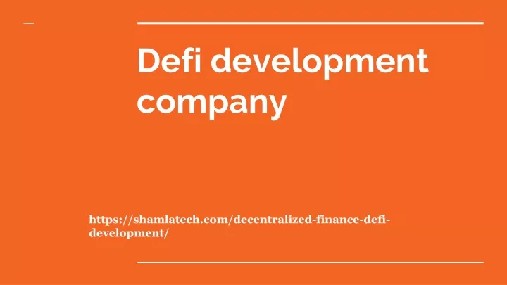 defi development company