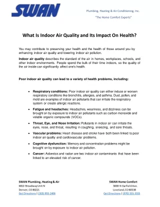 What Is Indoor Air Quality And Its Impact On Health?