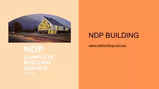 Building Consulting in Hunter Valley | NDP Building Solutions