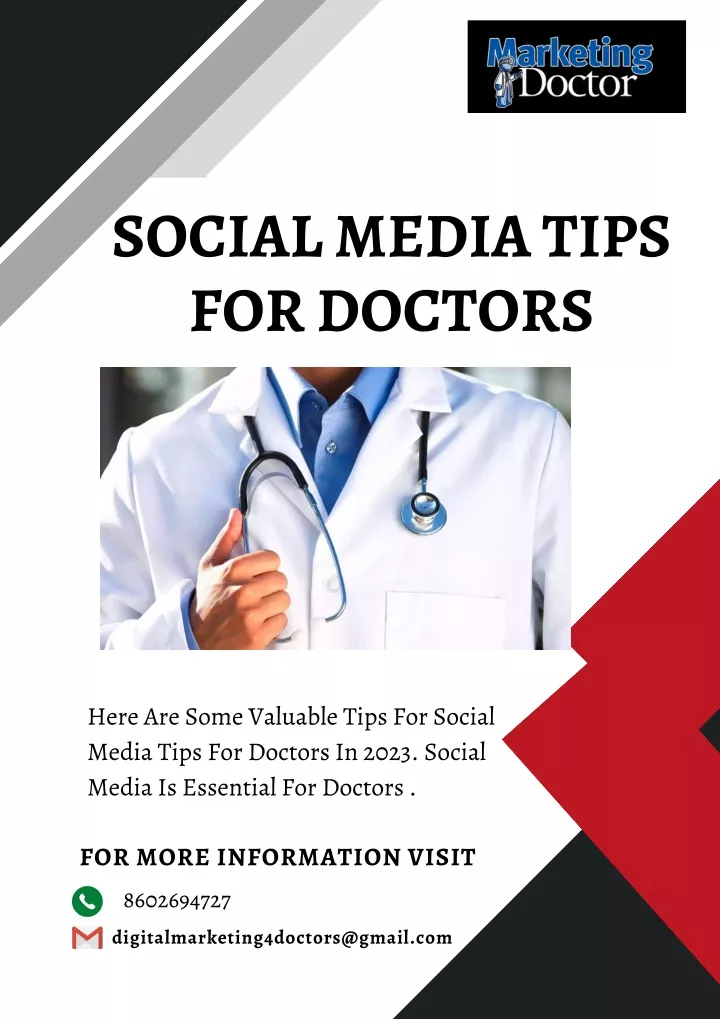 social media tips for doctors