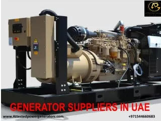 GENERATOR SUPPLIERS IN UAE