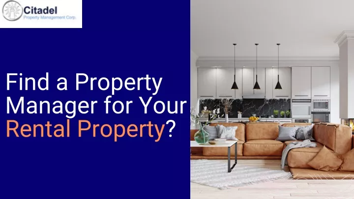 find a property manager for your rental property
