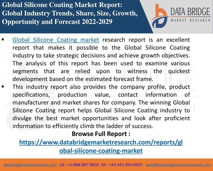 global silicone coating market report global