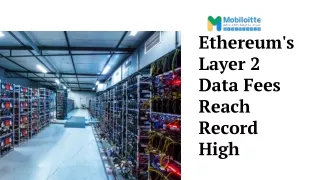 Ethereum's Layer 2 Data Fees Reach Record High