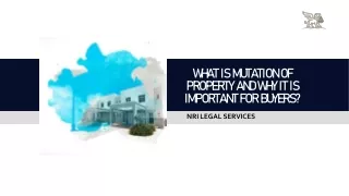MUTATION OF PROPERTY - NRI LEGAL SERVICES