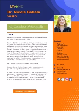 dr nicole bobala calgary