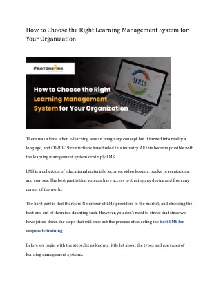 how to choose the right learning management