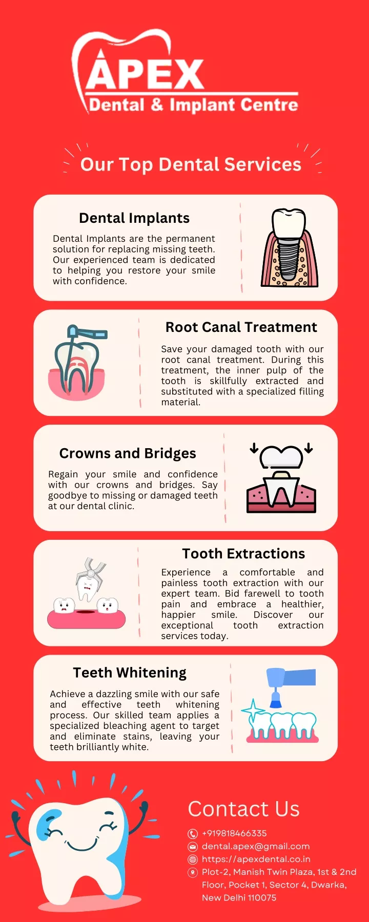 our top dental services