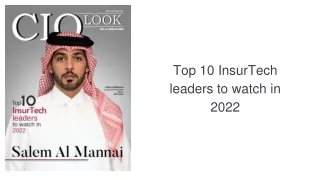 top 10 insurtech leaders to watch in 2022