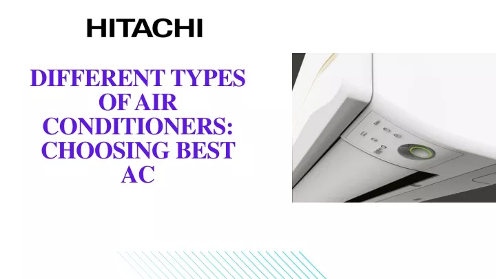 different types of air conditioners choosing best