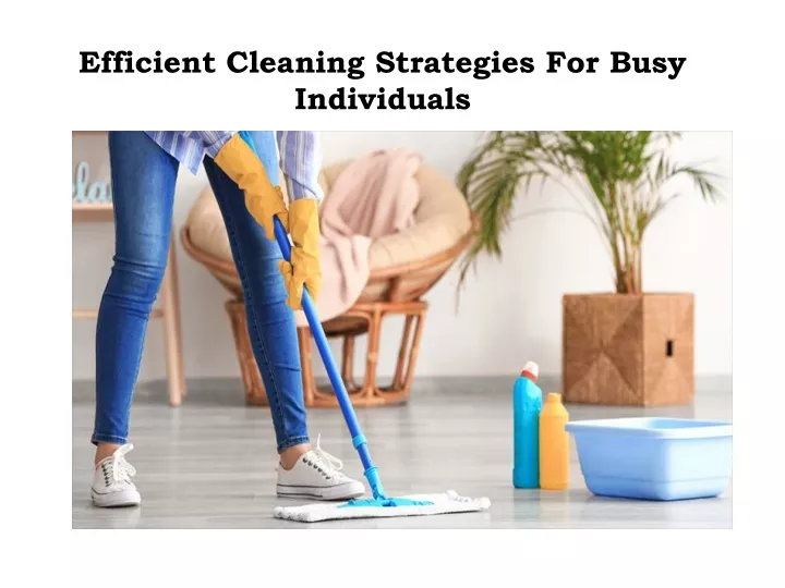 efficient cleaning strategies for busy individuals