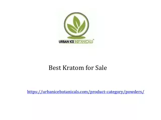 Online Kratom For Sale