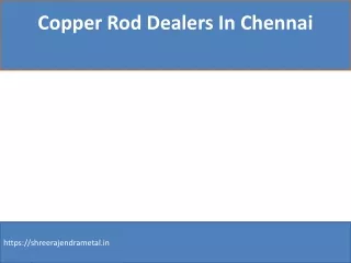 Copper Rod Dealers In Chennai