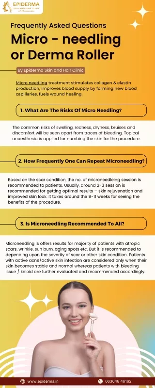 Frequently Asked Questions on Micro needling or Derma Roller | Epiderma Clinic
