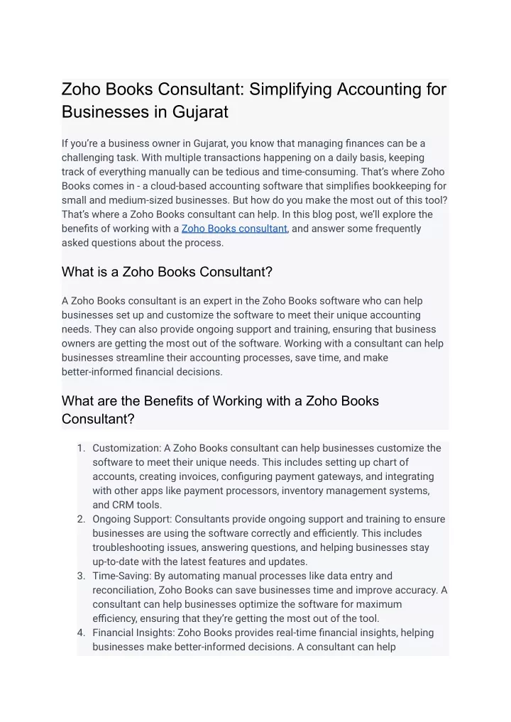zoho books consultant simplifying accounting