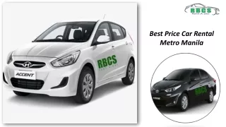 Best Price Car Rental Metro Manila