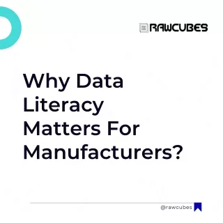 why data literacy matters for manufacturers