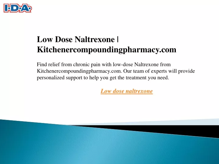 low dose naltrexone kitchenercompoundingpharmacy