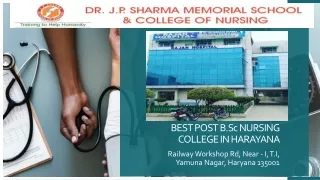 Best Post B.Sc. Nursing Course College in Haryana