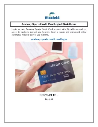 Academy Sports Credit Card Login  Bizzield.com