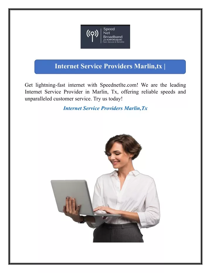 internet service providers marlin tx speednetlte