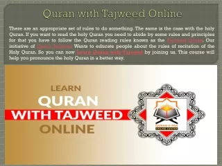 Quran with Tajweed Online