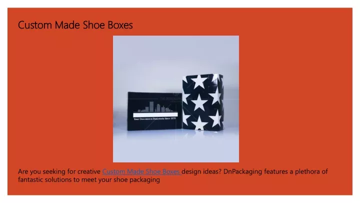 custom made shoe boxes