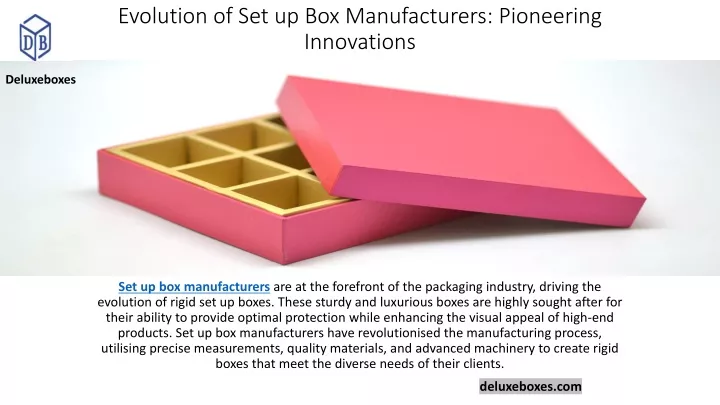 evolution of set up box manufacturers pioneering