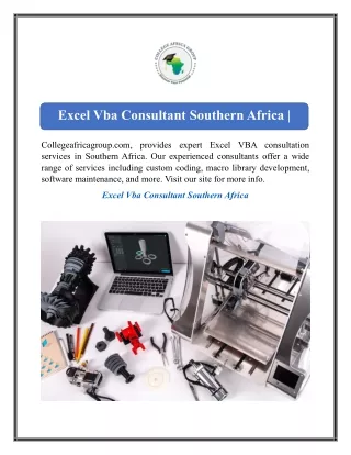 excel vba consultant southern africa