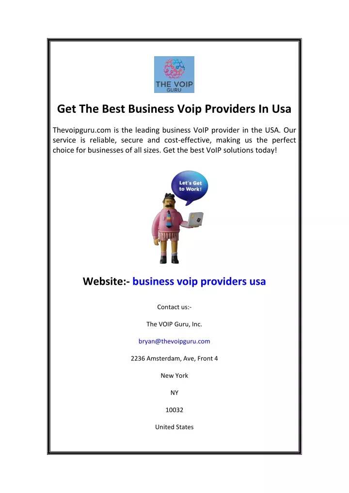 PPT Get The Best Business Voip Providers In Usa PowerPoint