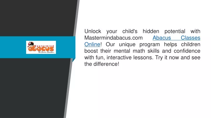 unlock your child s hidden potential with