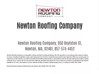 Newton Roofing Company