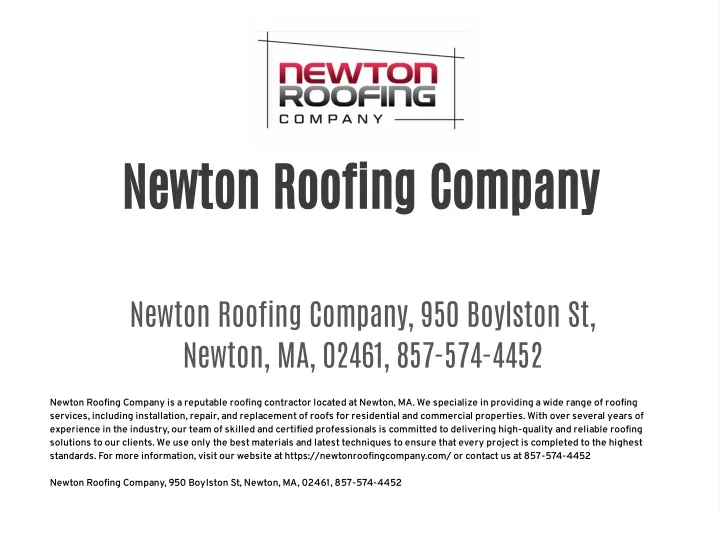 newton roofing company