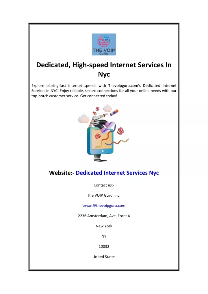 dedicated high speed internet services in nyc