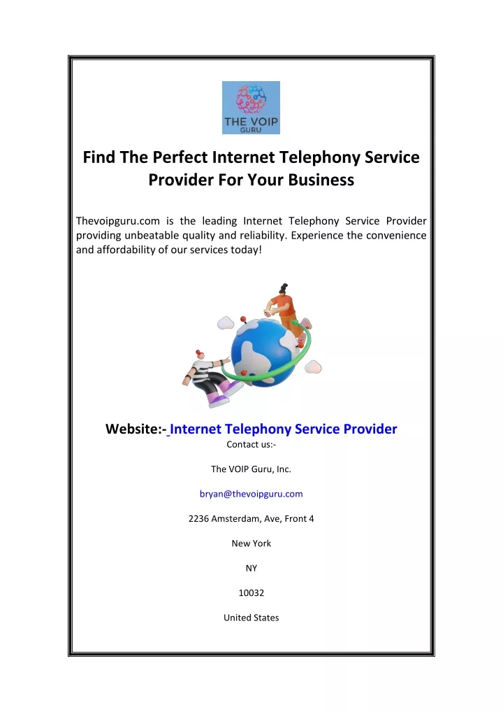 find the perfect internet telephony service
