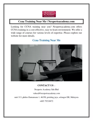 ccna training near me nexpertsacademy com