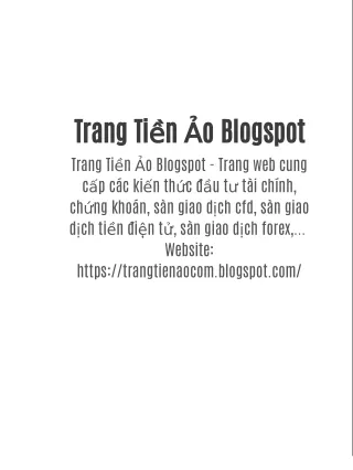 Trang Tiền Ảo Blogspot