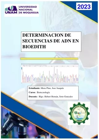 Trabajo encargado - Determinacion de secuencias ADN