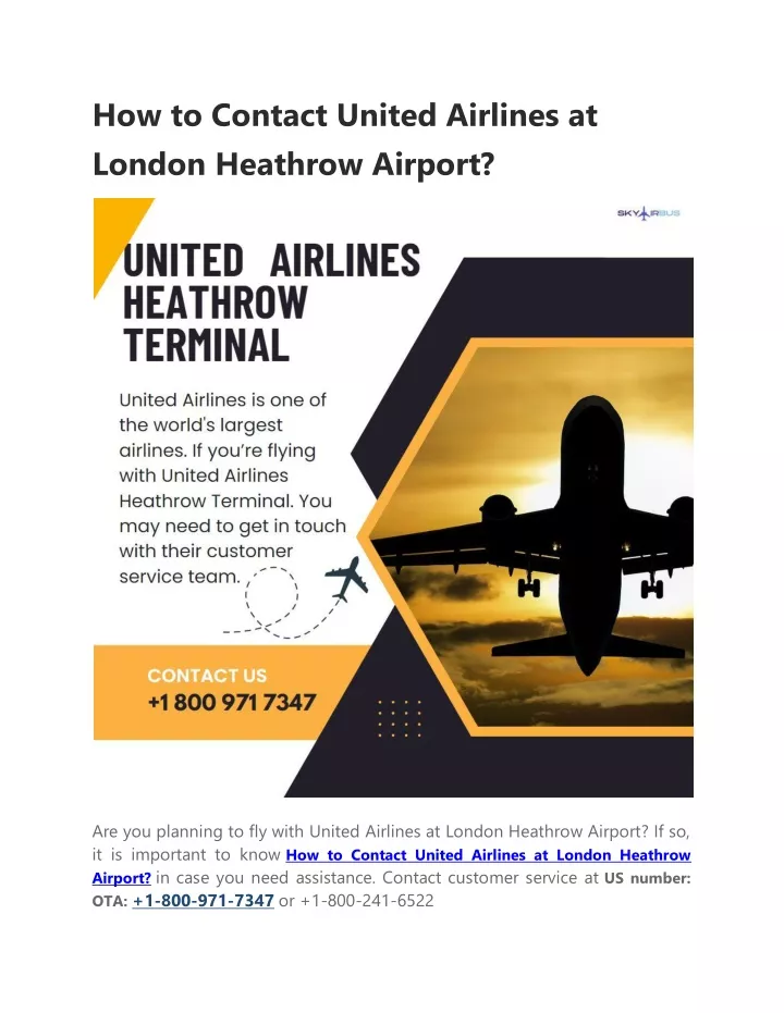 how to contact united airlines at london heathrow