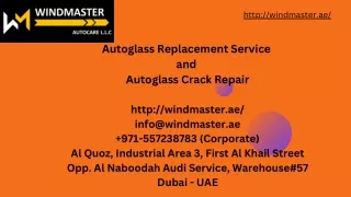 Autoglass Replacement and Crack Repair Services for Vehicle Windows