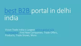 B2B Portal In Delhi, India - May 2023