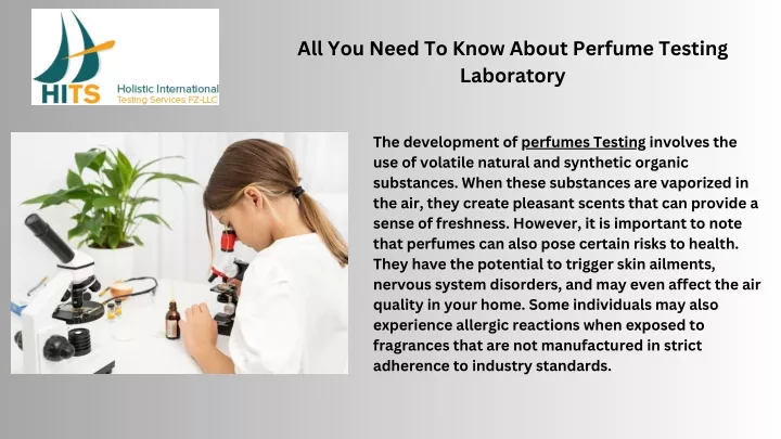 all you need to know about perfume testing